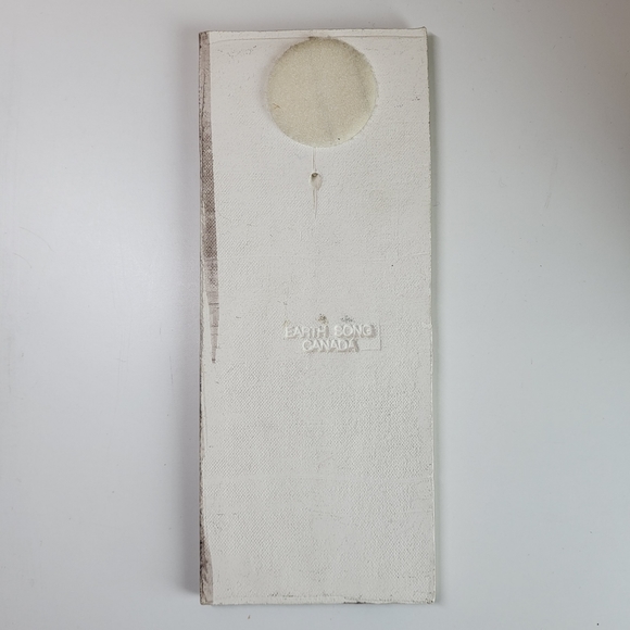 10×4 In, Relief Carved Ceramic Tile, Iris by Shannon Gresham 1997 Earth Song - Picture 2 of 9